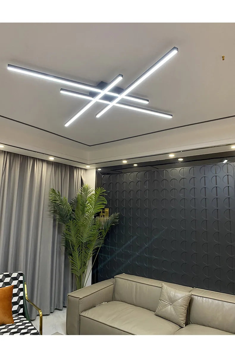 Plafoniera Moderna In Alluminio Spazzolato Per Soggiorno E Camera Da Letto Luce Diffusa Design Minimalista