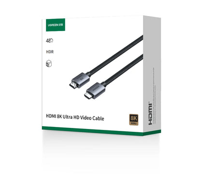 Cavo HDMI UGREEN 8K/60Hz per PS5 Xiaomi TV Box cavo 8K @ 60Hz certificato ad altissima velocità 48Gbps Dolby Vision HDCP2.3