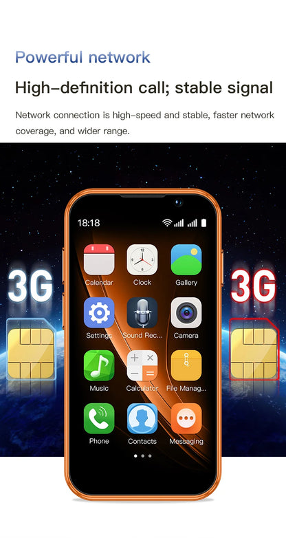 Soyes I17 Mini Smartphone 3.0 Pollici 2 Ram 16 Rom Dual Sim Doppia Fotocamera Android 9.0