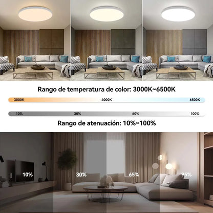 Plafoniera Led Dimmerabile con Controllo Remoto Rgb Bluetooth Tuya per Interni Alexa