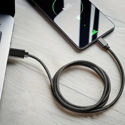 Caricatore Rapido Da 60 W USB-C PD Con Cavo Dati Treccia 1m 2m 3m Ricarica Veloce
