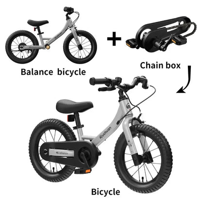 Bici Equilibrio Bambini 2 In 1 Età 2 6 Anni Telaio Alluminio Ruote Da 12 Pollici