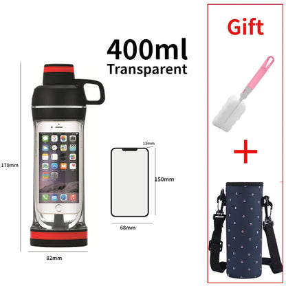 Bottiglia Con Scomparto Segreto Capacità Oltre 501 Ml In Plastica Alimentare Ecologica Resistente Al Congelatore