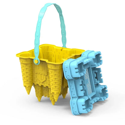 Set Sabbia Castello Per Bambini Con Secchio E Paletta Gioco Spiaggia Estivo Per Giochi All Aperto