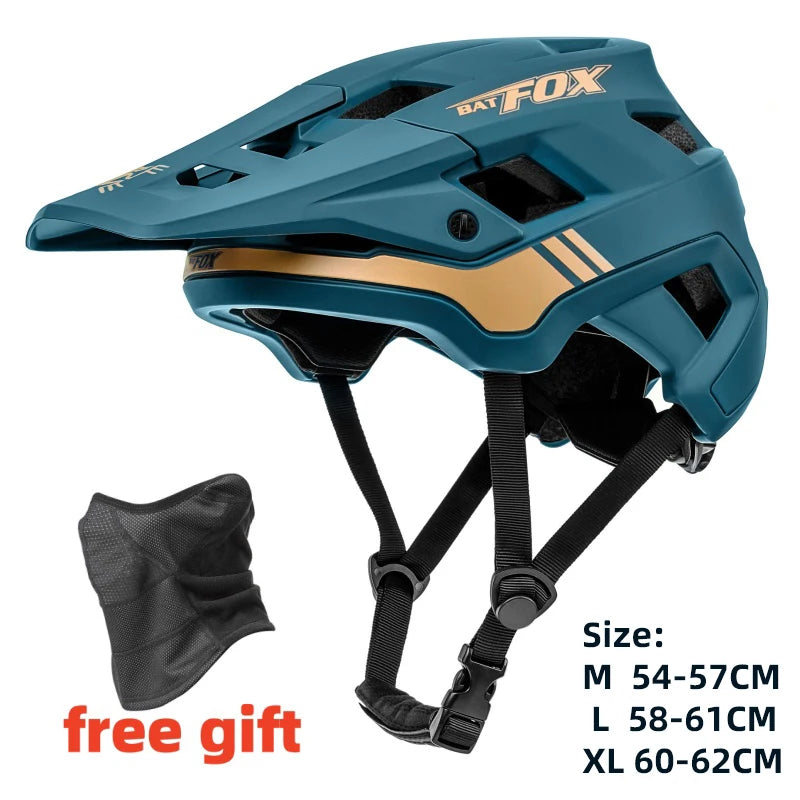 Casco Da Bicicletta Batfox Speedframe MTB Leggero Con Certificazione CE Aerodinamico E Protezione Affidabile