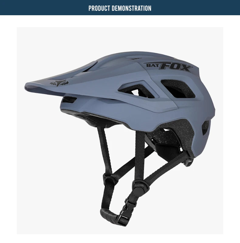 Casco Da Bicicletta Batfox Speedframe MTB Leggero Con Certificazione CE Aerodinamico E Protezione Affidabile