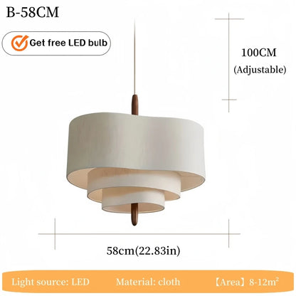 Lampada a Sospensione Medievale in Stile Nordico Romantico per Soggiorno e Studio