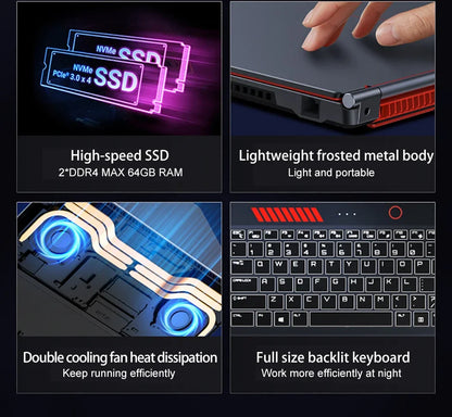Potente Laptop da Gaming Elite con Schermo 16.1 Pollici, GPU RTX 4050, Processore Intel Core i9, Windows 11, RAM fino a 64GB e SSD 4TB