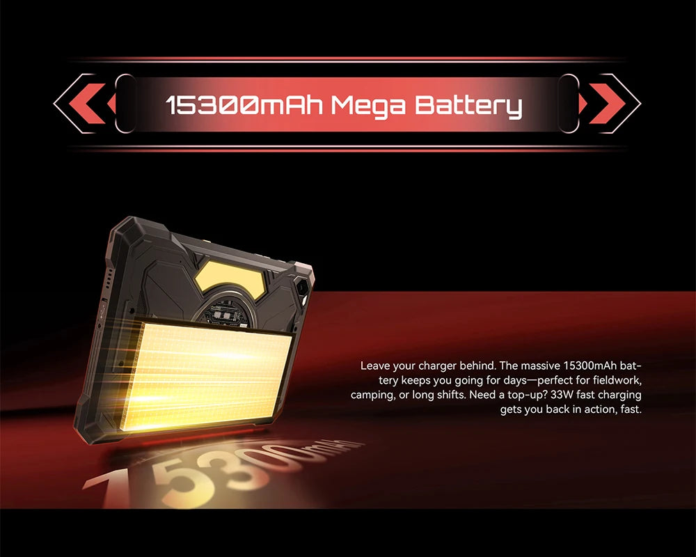 Tablet Android Cubot Tab Kingkong S 10,1 pollici, Batteria 15300 mAh, 6 Gb Ram, 256 Gb Storage, Fotocamera 48 Mp