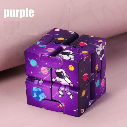 Infinity Cube Fidget Antistress Gioco Puzzle Dita Sollievo Ansia Regalo Bambini Autismo