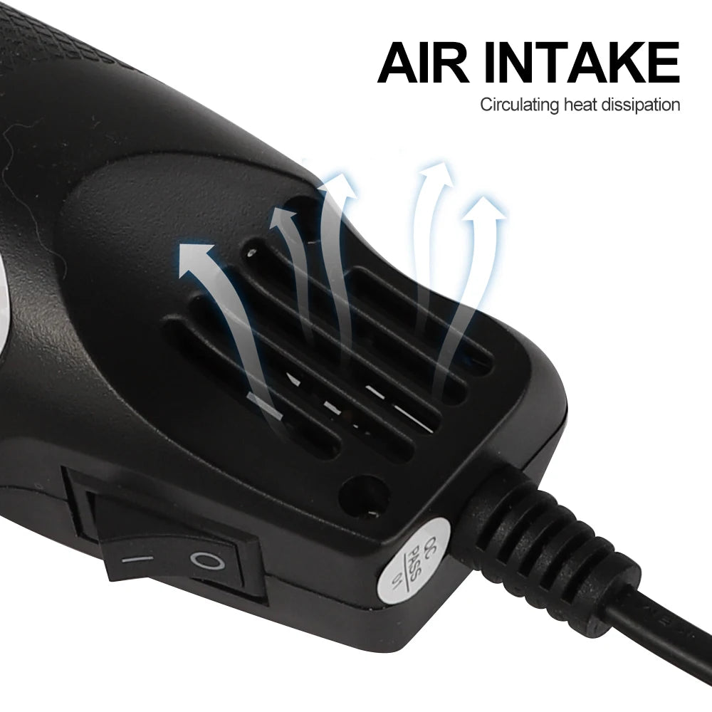 Pistola Ad Aria Calda 300W 220V Per Saldatura E Artigianato Mini Strumento Con Supporto E Funzione Termoretraibile