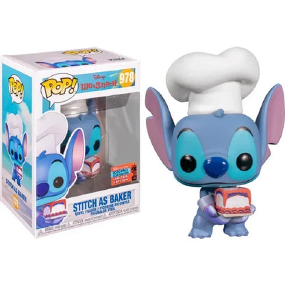 Disney Stitch Funko Pop Summer Stitch # 636 Punto scheletro 1234 #   Punto Elvis # 127 Punto # 159 Figure in vinile Regalo di giocattoli carvinali