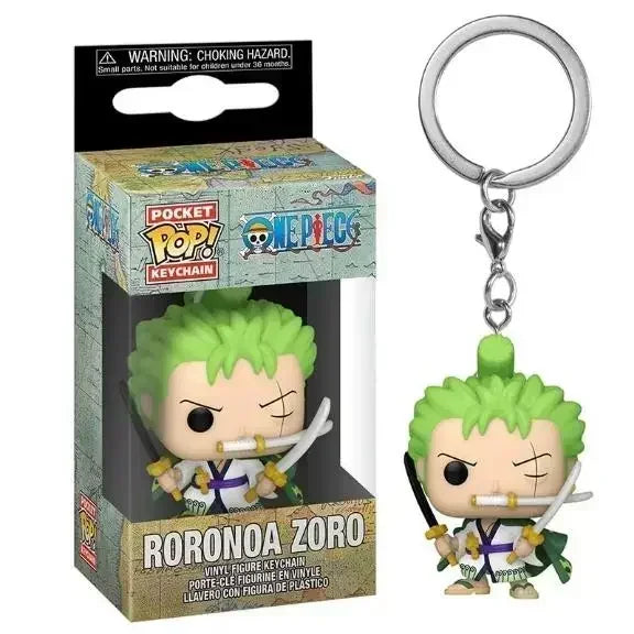 Funko POP Portachiavi tascabile One Piece Roronoa Zoro Yamato Chopper Bambole in vinile Action Figure Giocattoli di modello Regali di compleanno carvinali