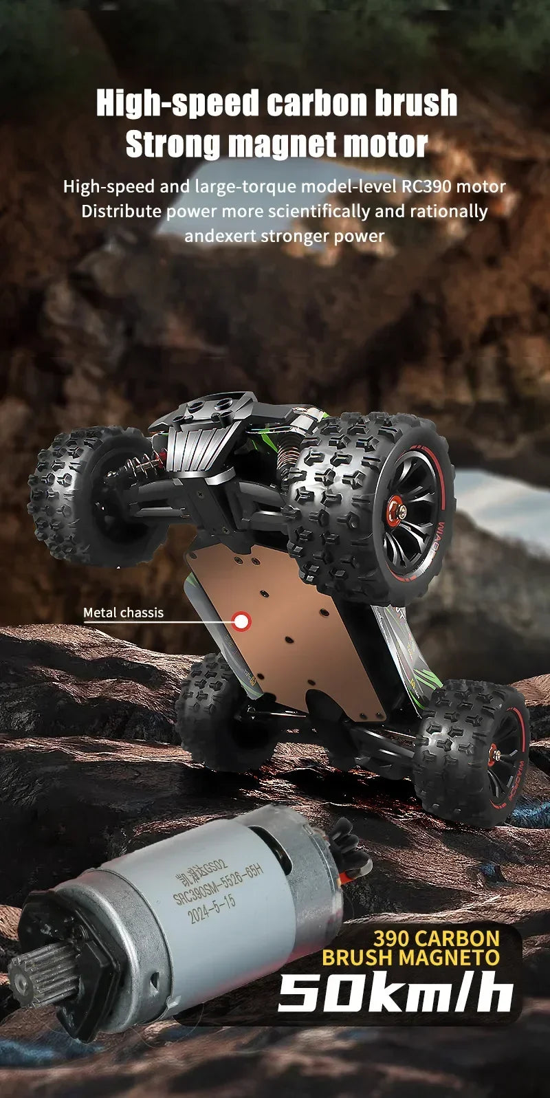 9522PRO 85KM/H Auto RC ad alta velocità Brushless a quattro ruote motrici Off-road Drift 1:16 Auto da corsa professionale 9522 50KM/H Giocattolo per ragazzi