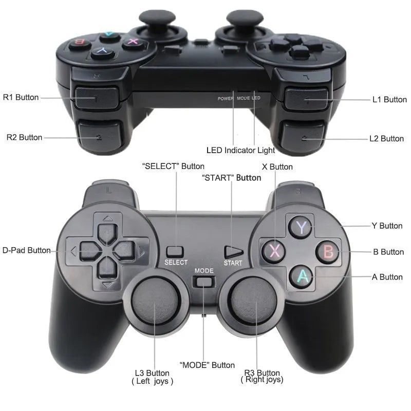 2 controller di gioco wireless 2.4G senza ritardo per PC, joystick USB per PC, Android TV, compatibili con GD10/M8/G5/G11 Pro GAME BOX
