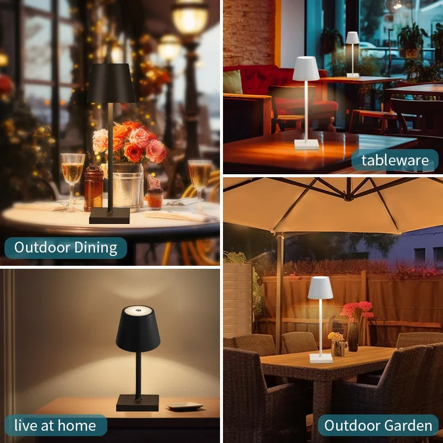Lampada Da Tavolo Led Dimmabile Al Tocco Ricaricabile Senza Fili Design Nordic Per Cameretta E Scrivania