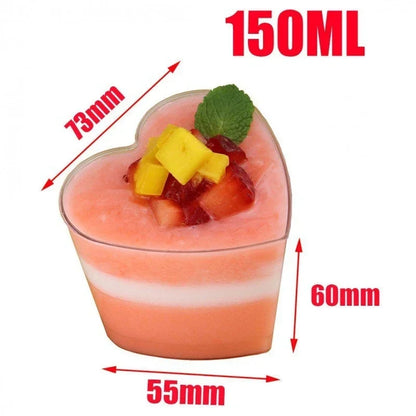 1-100 Pz Usa E Getta di Plastica Mousse Tazza A Forma di Scaletta Tazza Budino Tazza Torta Da Dessert Tazza Antipasto Gelatina Yogurt Mousse tazza di cottura