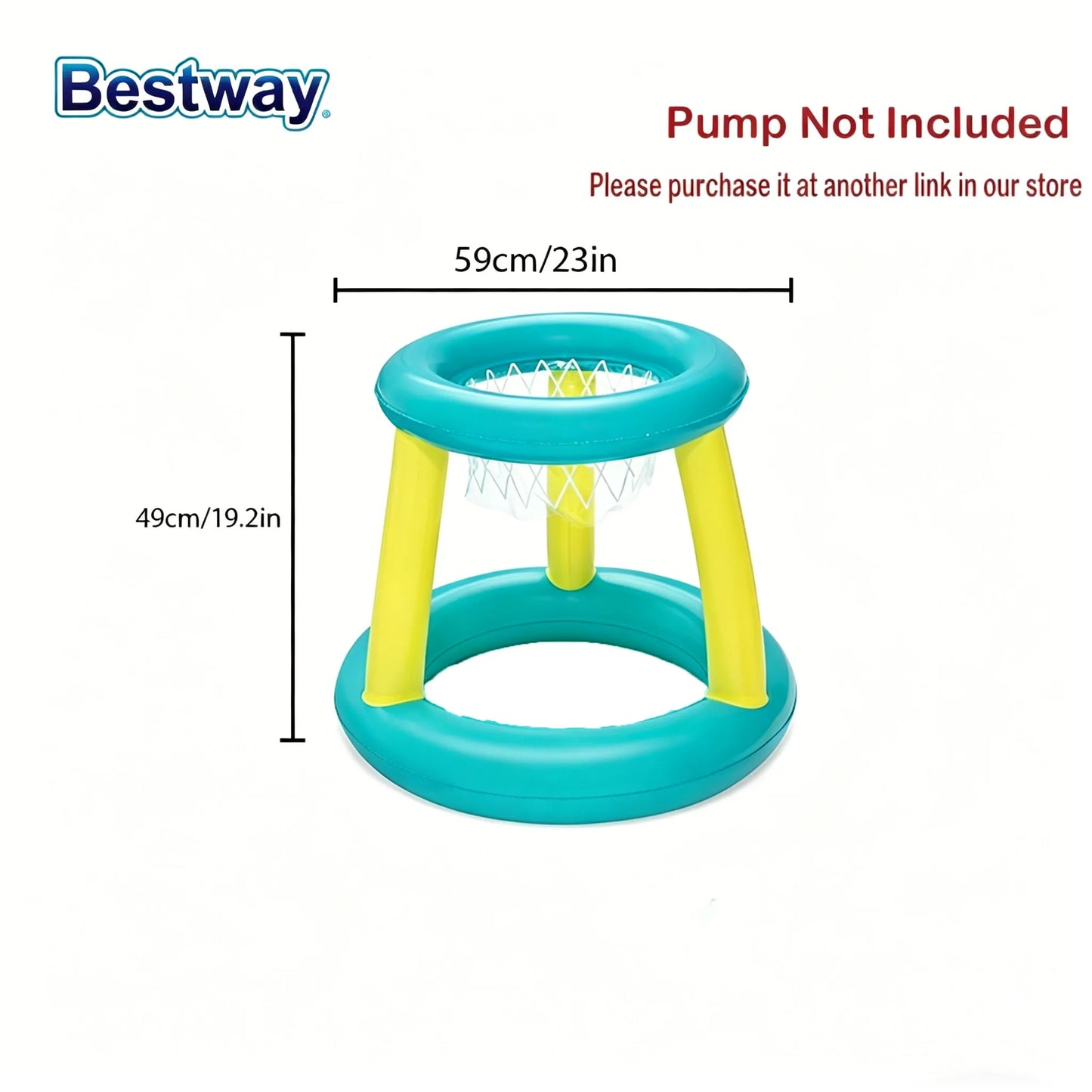 Set Da Nuoto Gonfiabile Bestway Per Basket Piscina Galleggiante Con Palloncino Acqua Gioco