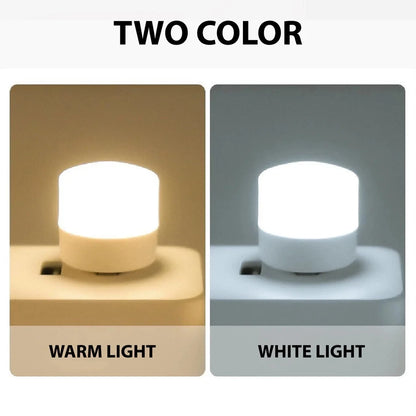 Luce Notturna Usb Mini Led Rotonda Per Lettura Protezione Degli Occhi Lampada Da Lettura Portatile