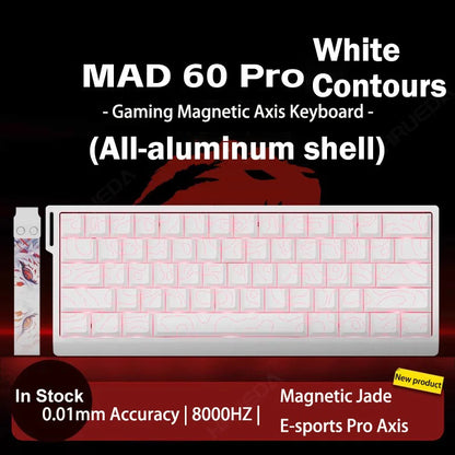 MADLIONS Mad 60he Mad60HE Mad 68HE Tastiera meccanica Interruttore magnetico Wired Hot Swap 8K Velocità di traina Tastiera da gioco personalizzata