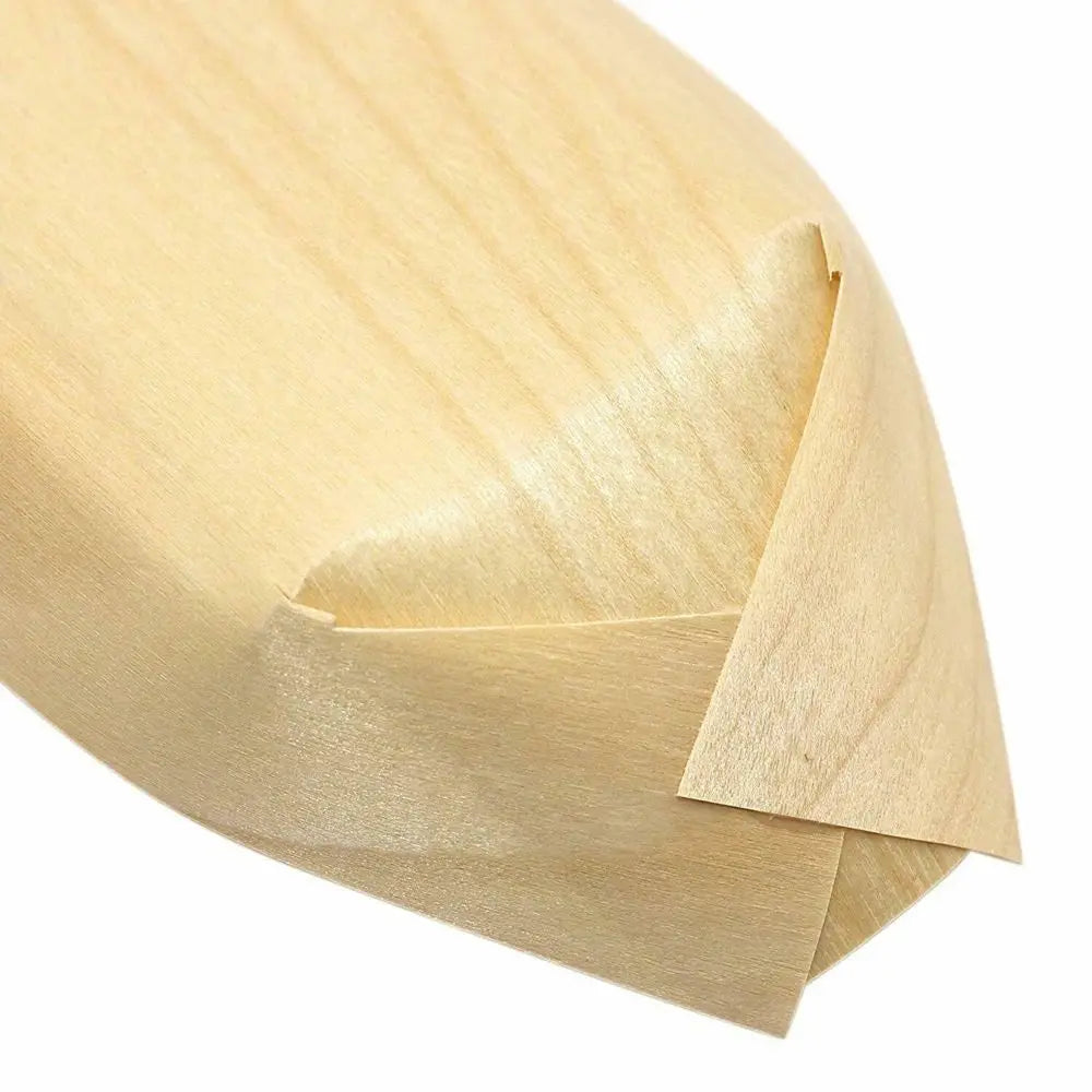 Vassoio Usa e Getta In Legno Di Pino, Set Da 50 Pezzi Per Ristorazione Domestica