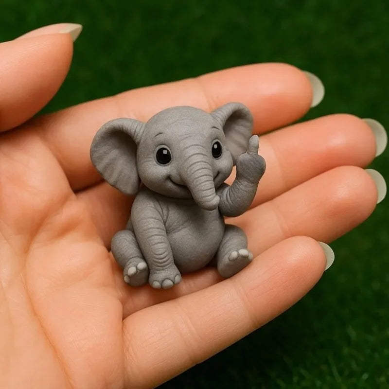 Mini Scultura In Resina Dito Medio Animale Per Scrivania Decorazione Ufficio E Casa Moderne