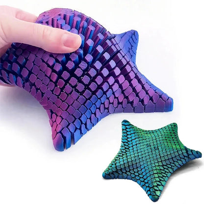 Giocattolo Antistress Stella Marina Articolata 3D Stampato Flessibile Con Giunti Decorazione Scrivania Marino