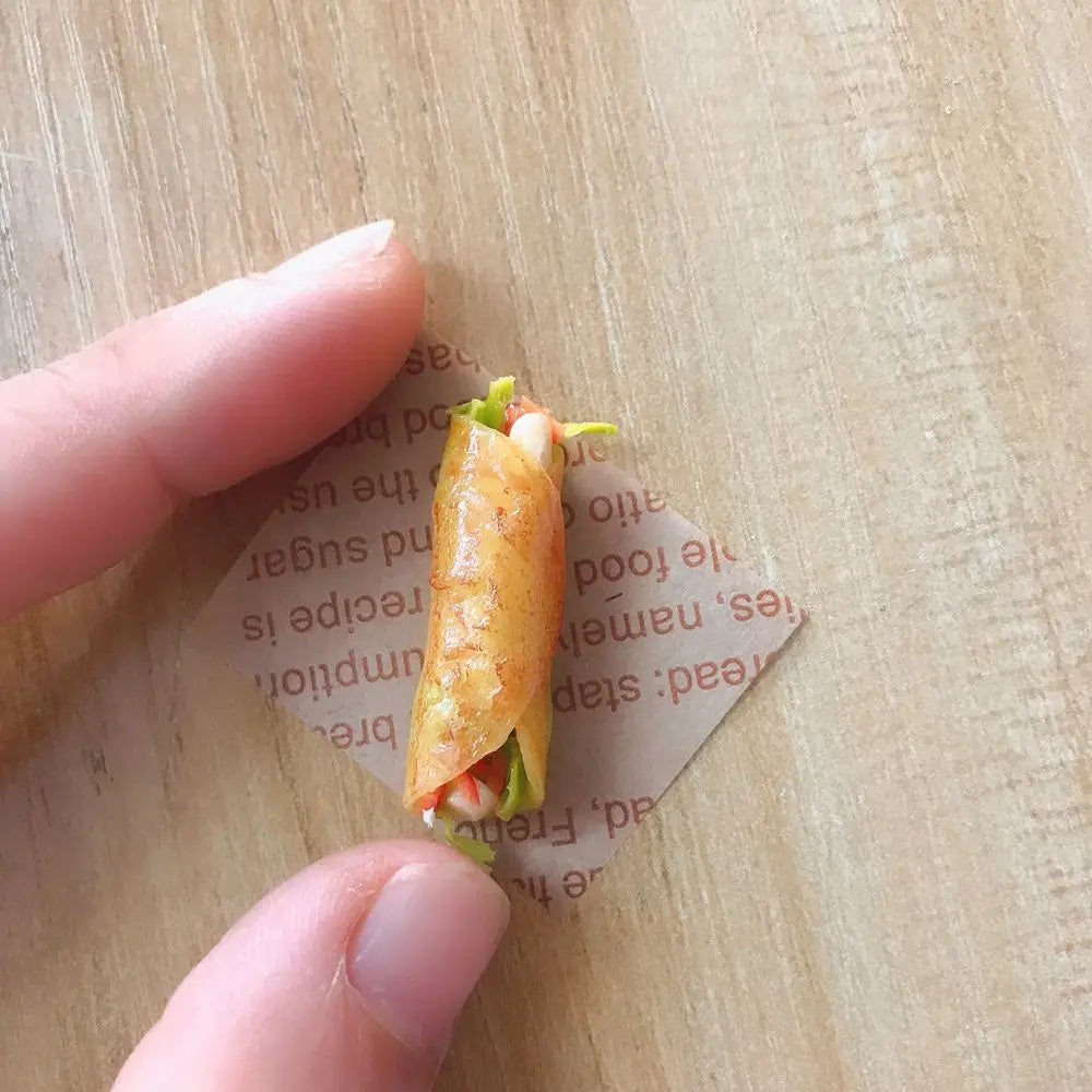 1/12 Bilancia Casa Delle Bambole In Miniatura tacos Cottura burrito per Blyth OB11 BJD Casa di Bambola Cucina Gioca Giocattoli Accessori