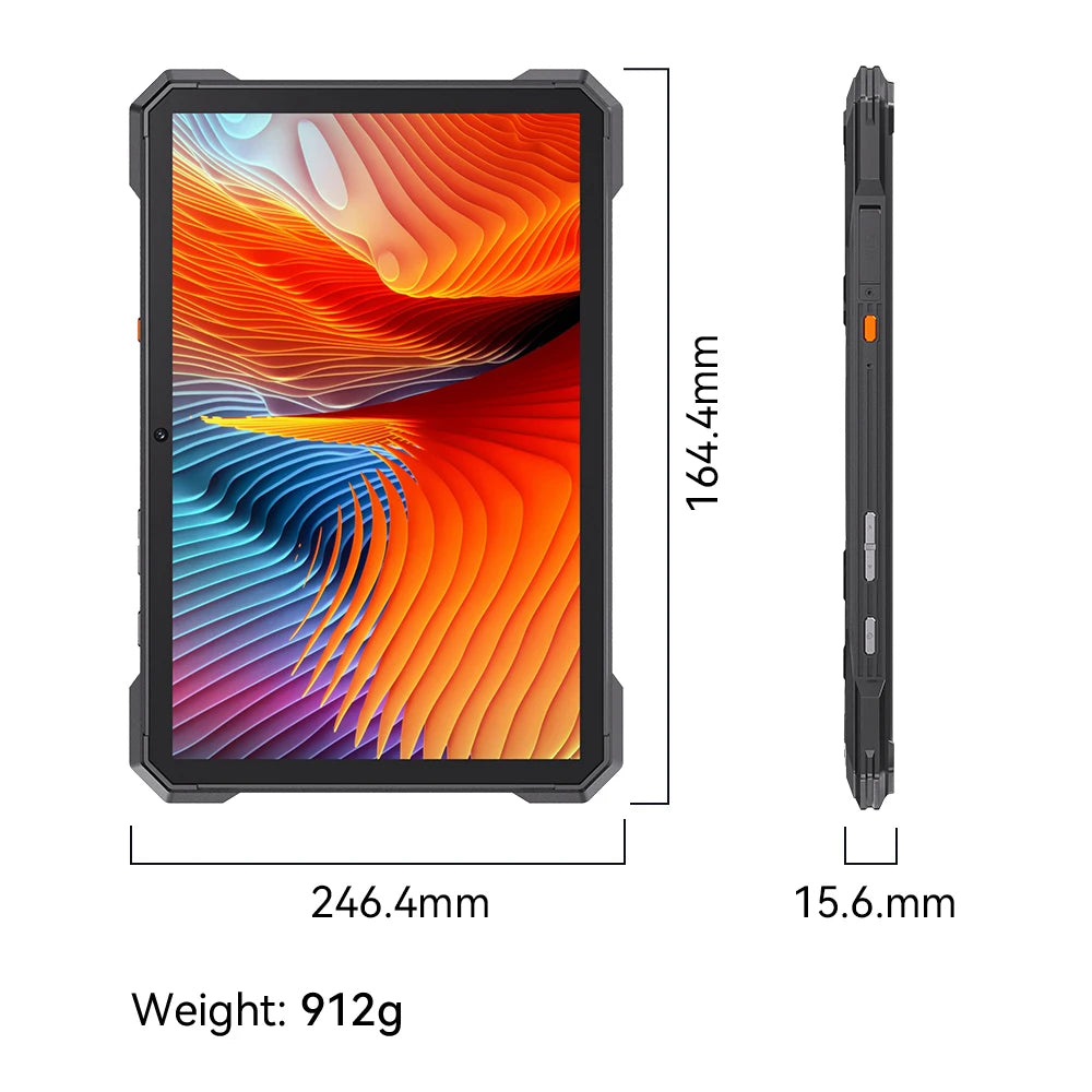 Tablet Android Cubot Tab Kingkong S 10,1 pollici, Batteria 15300 mAh, 6 Gb Ram, 256 Gb Storage, Fotocamera 48 Mp