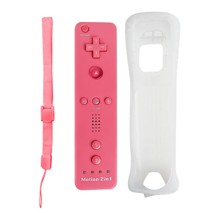 Set controller 2 in 1 per Nintendo Wii Joystick Motion Plus opzionale Gamepad remoto wireless con custodia in silicone Videogioco