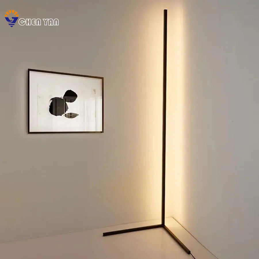 Lampada Da Terra Angolare Rgb Con Controllo Via App Dimmabile E Sincronizzazione Musicale Per Salotti Moderni