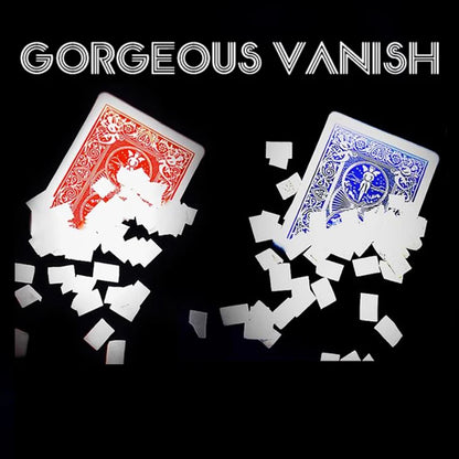 Splendidi trucchi magici che vaniscono carte da gioco che scompare ai fiocchi di neve che apariscono la modifica della carta Magia Close Up Illusioni di strada Espedienti