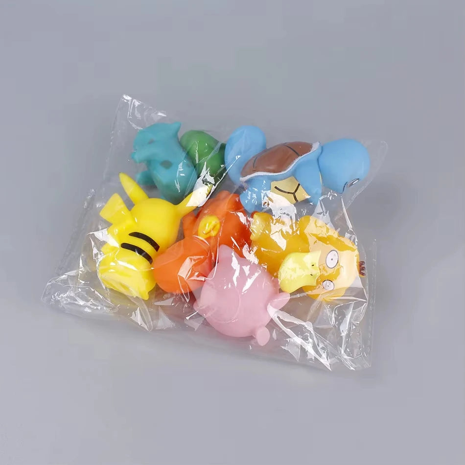 Hot Pokemon Anime Figure Pikachu Giocattoli Modello Charmander Psyduck Squirtle Jigglypuff Bulbasaur Kawaii Raccogliere Bambole Regalo Dei Bambini