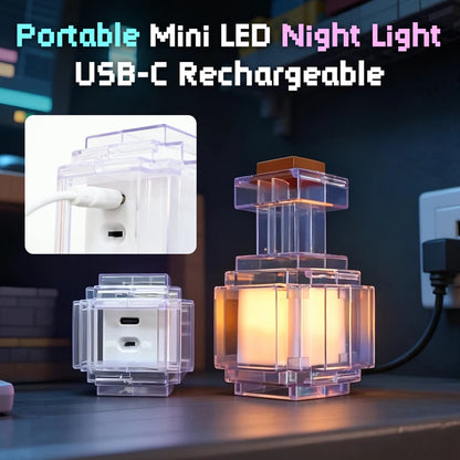 Luce Notturna Ricaricabile a 7 Colori in Design Bottiglia di Medicina Liquida per Camera da Letto
