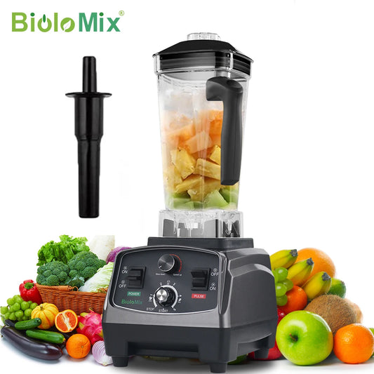 BioloMix Frullatore Potente 2200 W Con Contenitore In Tritan Da 2 L BPA Free Timer Per Frullati Di Ghiaccio