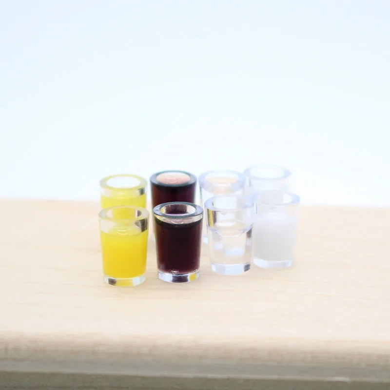 Set Alimentari In Miniatura Per Casa Delle Bambole Bevande Succo Latte Acqua Coca Cola