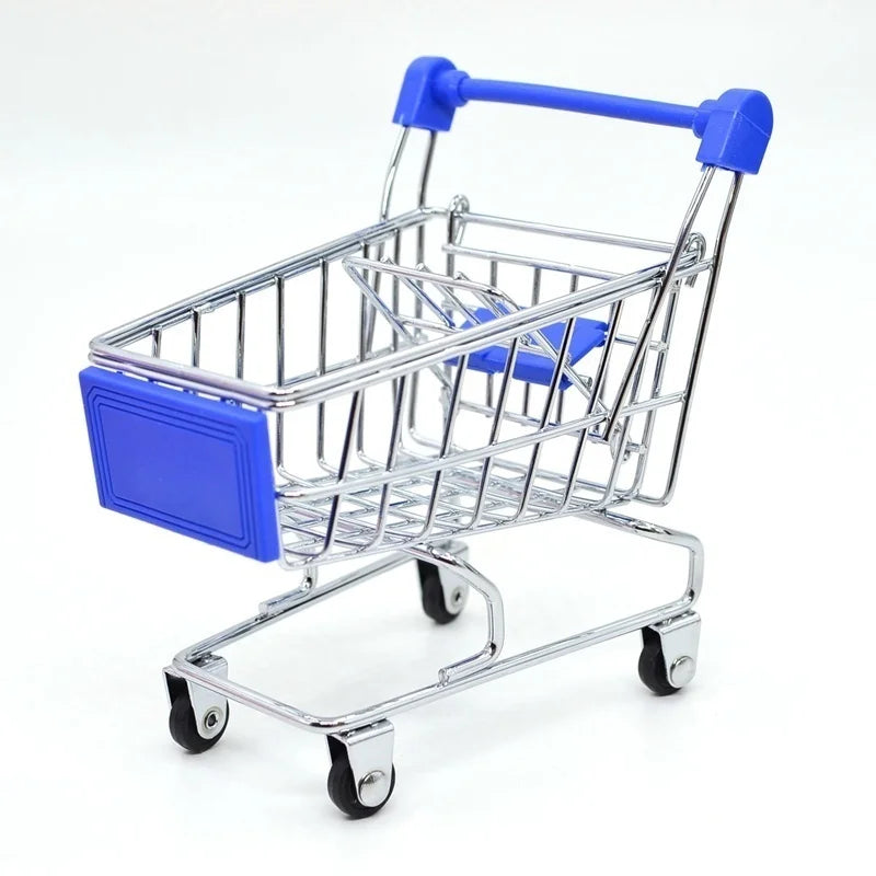 Carrello Della Spesa In Miniatura Per Scrivania Decorazione Casa Gioco Per Bambini