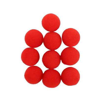 Set da 10 Palle di Spugna Magiche Rosse per Trucchi di Magia con Dita e Giochi di Halloween Festivi