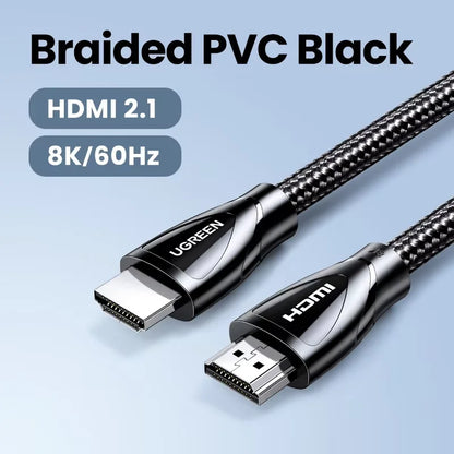 Cavo HDMI UGREEN 8K/60Hz per PS5 Xiaomi TV Box cavo 8K @ 60Hz certificato ad altissima velocità 48Gbps Dolby Vision HDCP2.3
