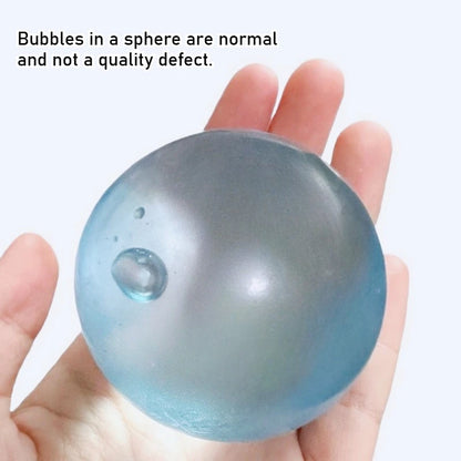Giocattolo Squishy di maltosio blu Simpatico Mochi Antistress Giocattolo Fidget Morbido Simulato Bule Palla Trasparente Giocattolo di decompressione a rimbalzo rapido