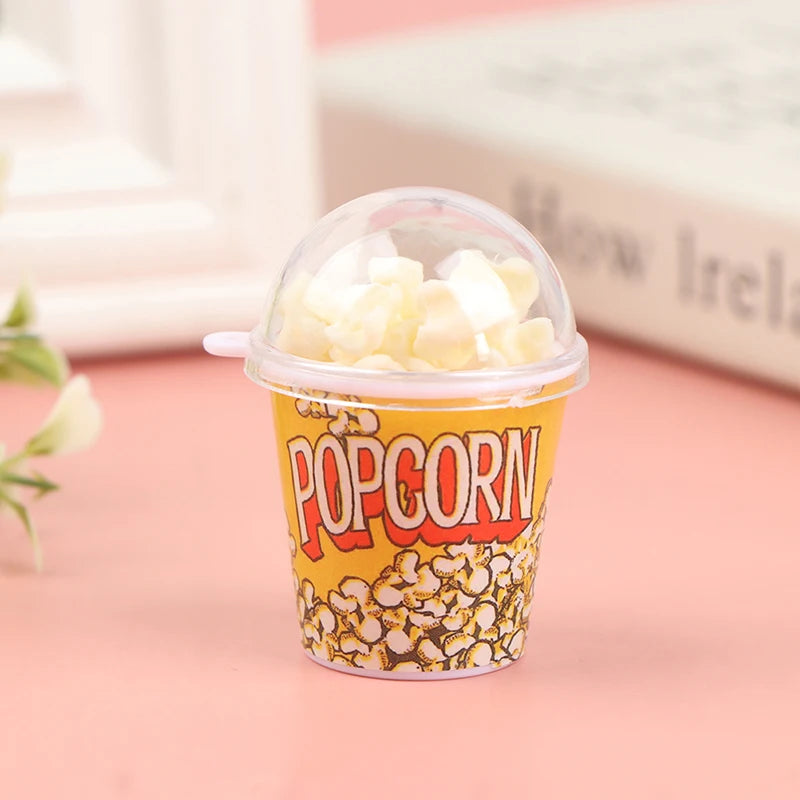 1:12 Snack per secchiello per popcorn in miniatura per casa delle bambole Fai finta di giocattoli per la decorazione alimentare