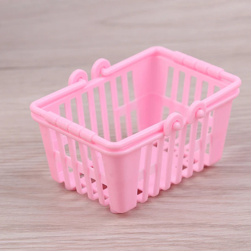 Cestino Della Spesa Miniatura In Plastica Per Casa Delle Bambole Modello Giocattolo Realistico Per Simulazione