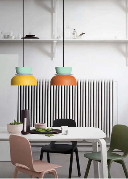 Lampada A Sospensione Macaron Nordico In Ferro Nero Design Moderno Per Soggiorno E Sala Da Pranzo