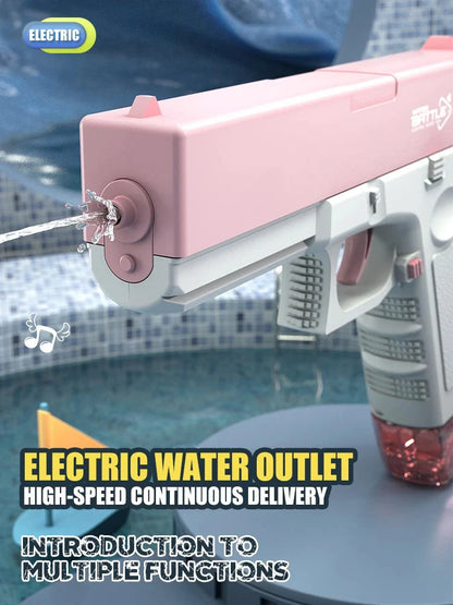 Pistola Ad Acqua Elettrica Ricaricabile A Lungo Raggio Per Battaglie Spiaggia Piscina Giardino Estivo Regalo Compleanno