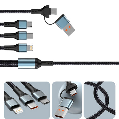 Cavo di ricarica universale 3 in 1 USB Type C per la trasmissione rapida dei dati per iPhone Samsung Xiaomi Huawei