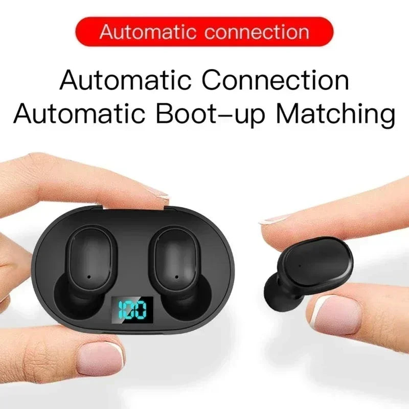 Auricolari Bluetooth E6S Con Cancellazione Del Rumore, Microfono Integrato, Impermeabili