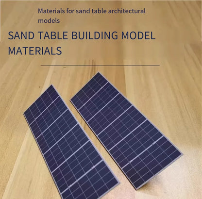 Set Educativo Pannello Solare Miniaturizzato Stampato In 3D Adesivi Personalizzabili Energia Verde