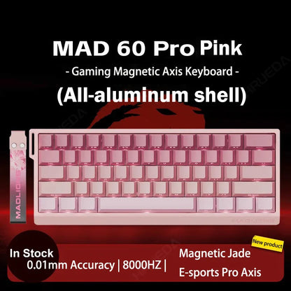 MADLIONS Mad 60he Mad60HE Mad 68HE Tastiera meccanica Interruttore magnetico Wired Hot Swap 8K Velocità di traina Tastiera da gioco personalizzata