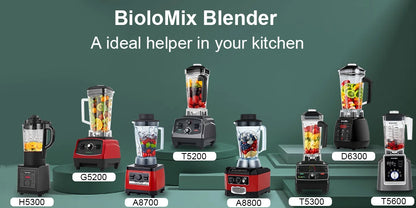 BioloMix Frullatore Potente 2200 W Con Contenitore In Tritan Da 2 L BPA Free Timer Per Frullati Di Ghiaccio