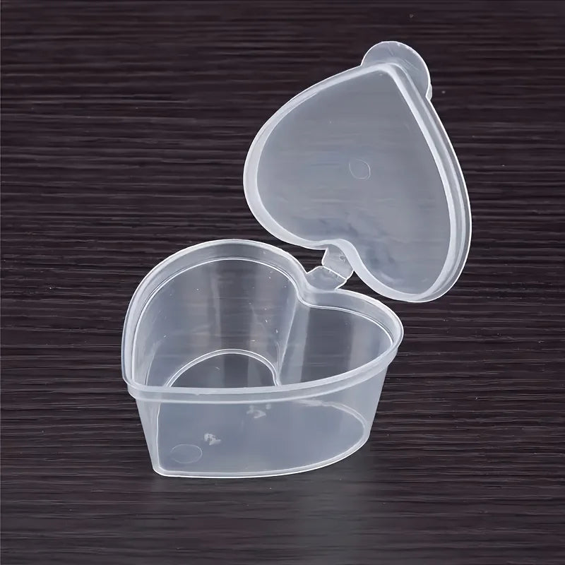 Contenitori Monouso Per Salsa A Forma Di Cuore Da 45 Ml Confezione 10, 20 O 40 Pezzi